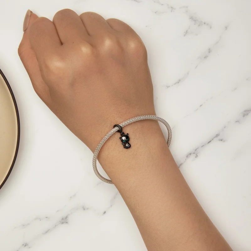 (afbeelding voor) Pandora Stijl Hangende Kat - SCX122-D - Bekijken 6