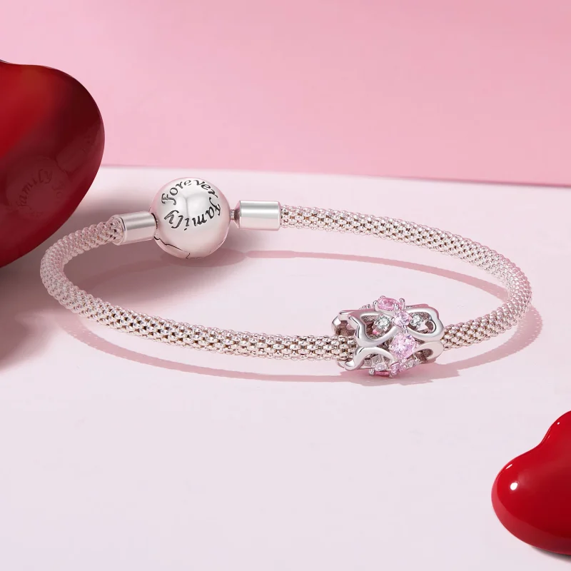 (afbeelding voor) Pandora-stijl Hartvormige Charme met Smalle Taille - BSC924 - Bekijken 5