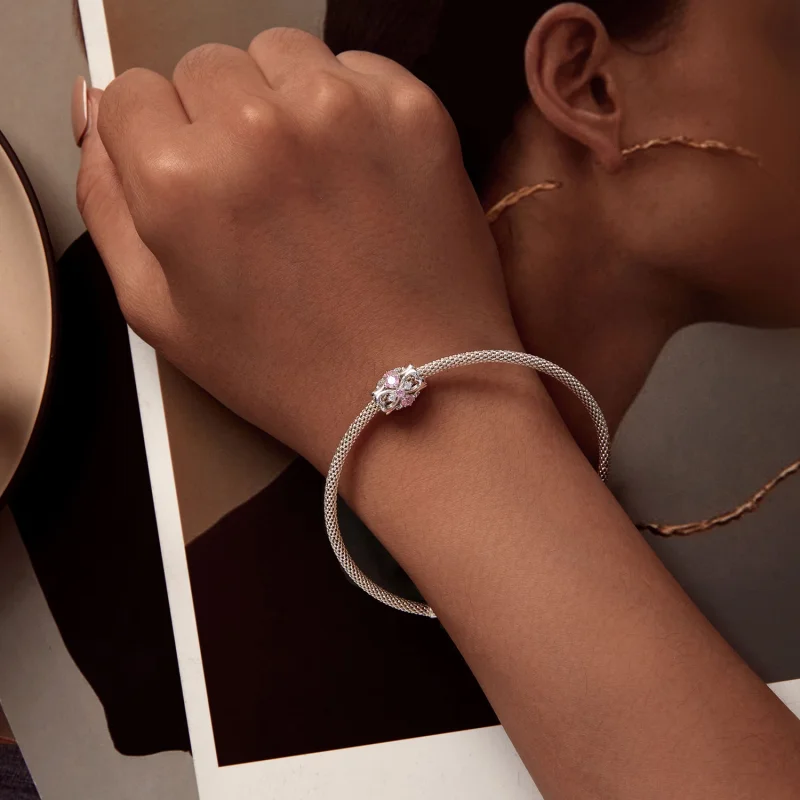 (afbeelding voor) Pandora-stijl Hartvormige Charme met Smalle Taille - BSC924 - Bekijken 6