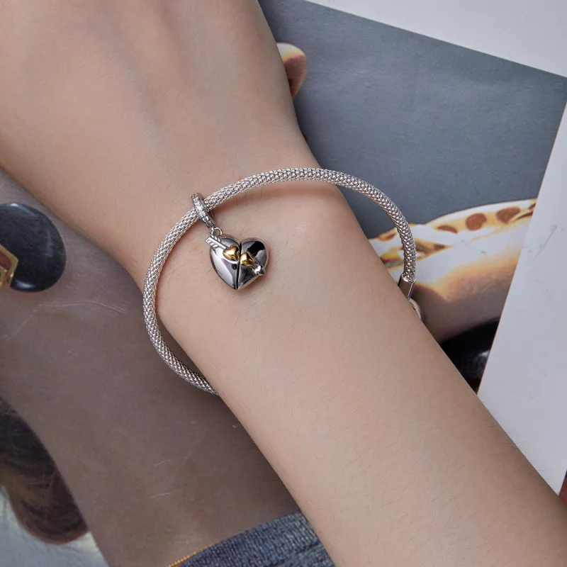 (afbeelding voor) Pandora-stijl Hartvormige Openable Dangle - BSC804 - Bekijken 7