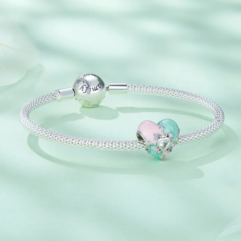 (afbeelding voor) Pandora Stijl Hartvormige Paasbedel - BSC782 - Bekijken 5