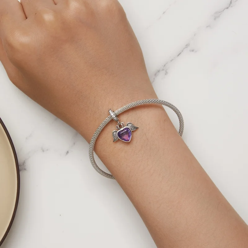 (afbeelding voor) Pandora-stijl Hartvormige Vleugels Hanger - SCC2587 - Bekijken 7