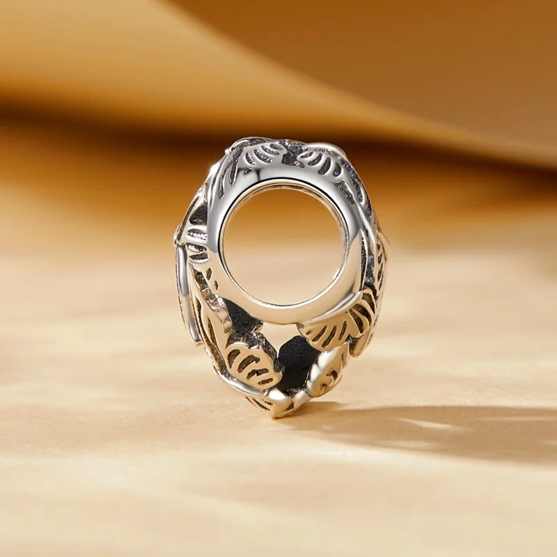 (afbeelding voor) Pandora Stijl Hartvormige Vlinderbedel - SCC2576 - Bekijken 3