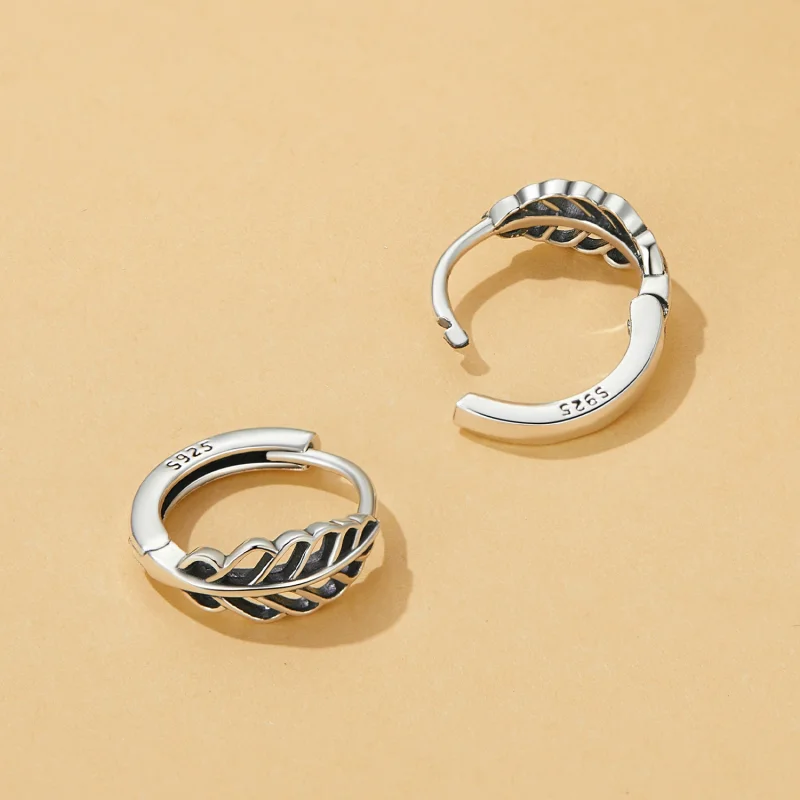 (afbeelding voor) Pandora stijl Herfstbladeren Oorringen - SCE1636 - Bekijken 4