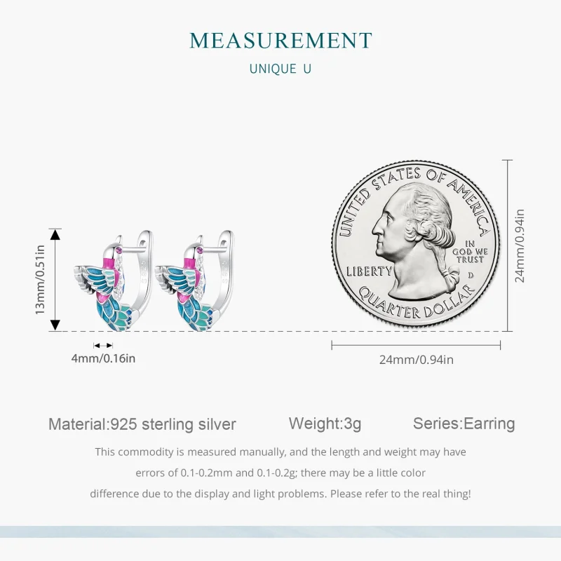 (afbeelding voor) Pandora Stijl IJsvogel Oorringen - BSE899 - Bekijken 8