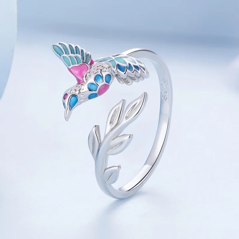 (afbeelding voor) Pandora Stijl IJsvogel Open Ring - BSR483-E - Bekijken 2