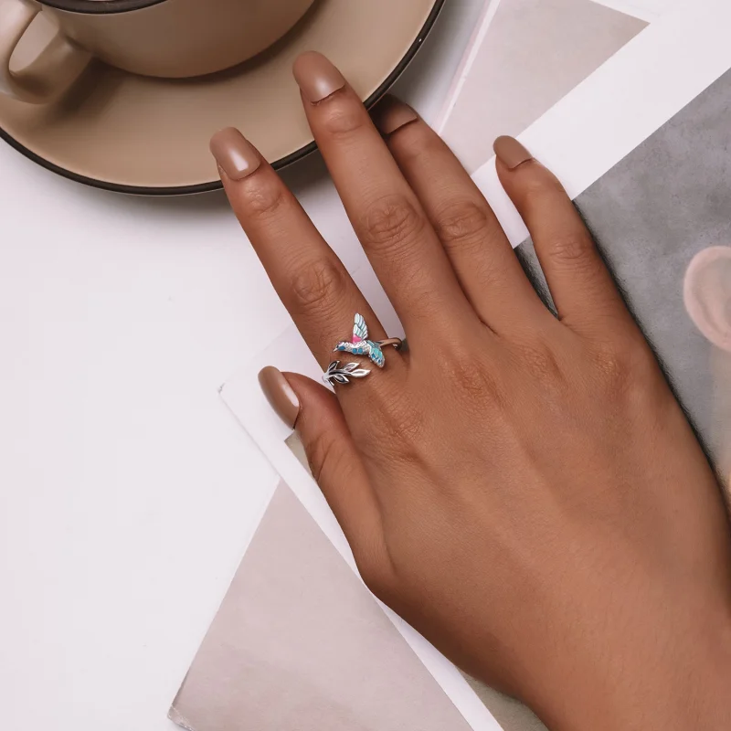 (afbeelding voor) Pandora Stijl IJsvogel Open Ring - BSR483-E - Bekijken 4