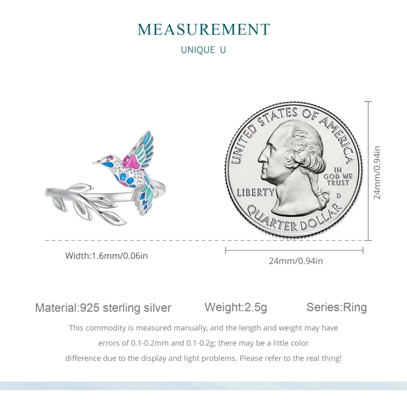 (afbeelding voor) Pandora Stijl IJsvogel Open Ring - BSR483-E - Bekijken 7