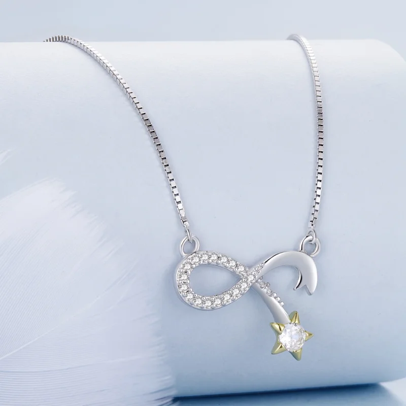 (afbeelding voor) Pandora Stijl Infinity Symbool Ketting - BSN351 - Bekijken 2