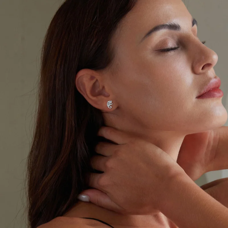 (afbeelding voor) Pandora-stijl Kameleon Studs Oorbellen - SCE1661 - Bekijken 6