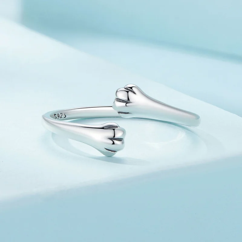 (afbeelding voor) Pandora Stijl Kat Knuffel Ring - SCR961-E - Bekijken 3