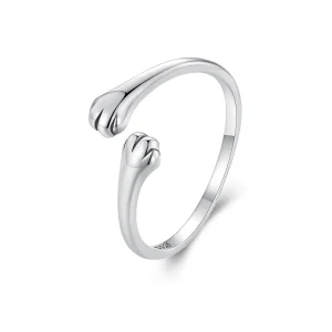 (afbeelding voor) Pandora Stijl Kat Knuffel Ring - SCR961-E