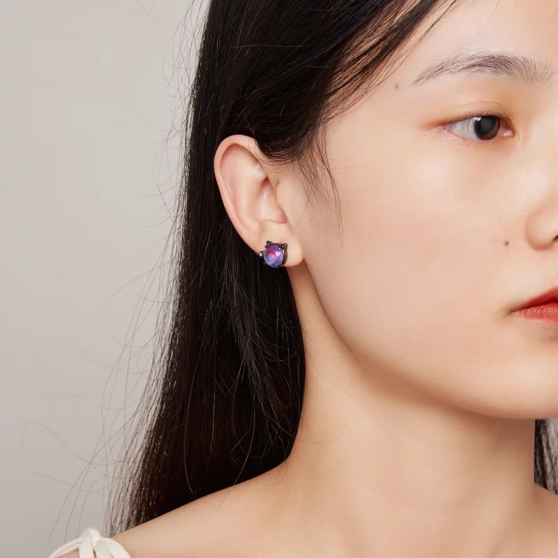 (afbeelding voor) Pandora-stijl Katten Oorbellen - SCE1568 - Bekijken 6