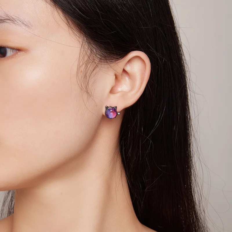 (afbeelding voor) Pandora-stijl Katten Oorbellen - SCE1568 - Bekijken 7