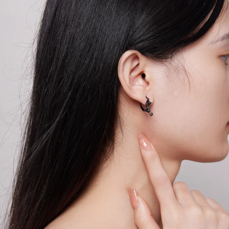 (afbeelding voor) Pandora-stijl Katten Oorringen - SCE1488-LD - Bekijken 5