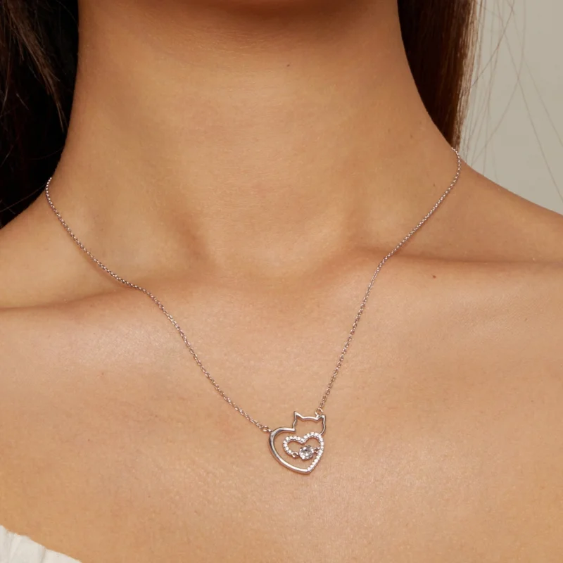 (afbeelding voor) Pandora Stijl Katten Slimme Halsketting - SCN503 - Bekijken 6