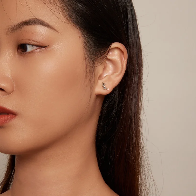 (afbeelding voor) Pandora-stijl Kattenstud-oorbellen - SCE1630 - Bekijken 5