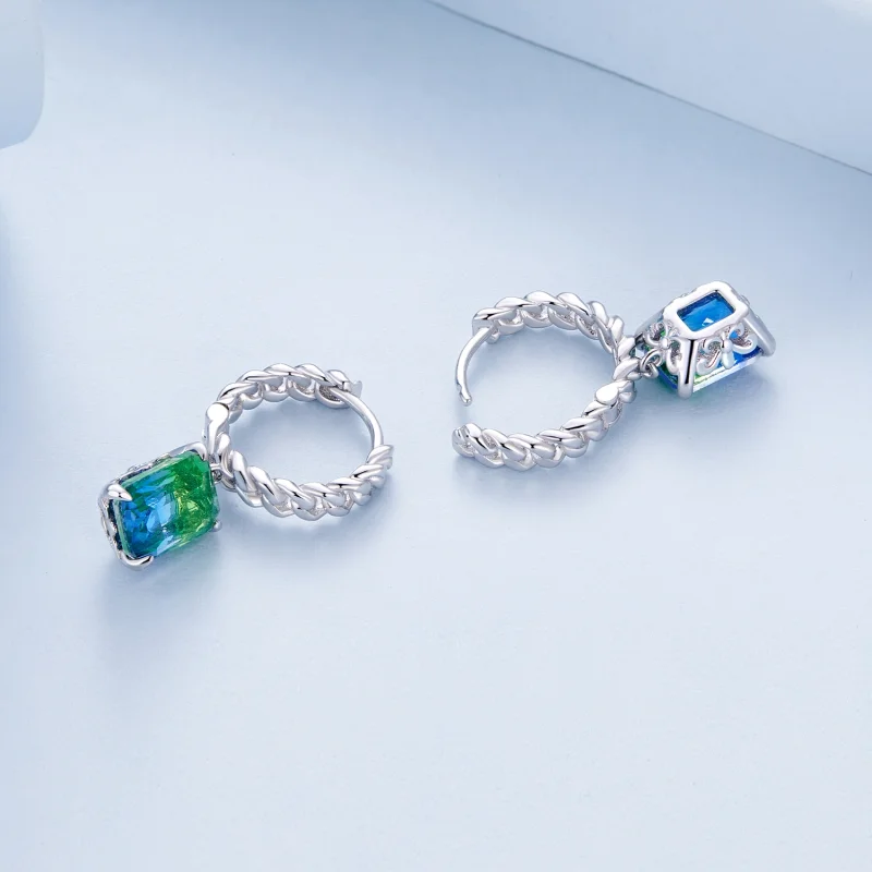 (afbeelding voor) Pandora-stijl Ketting Hoepel Oorbellen - BSE887 - Bekijken 4