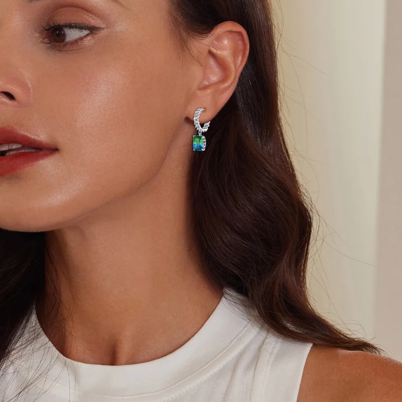 (afbeelding voor) Pandora-stijl Ketting Hoepel Oorbellen - BSE887 - Bekijken 5