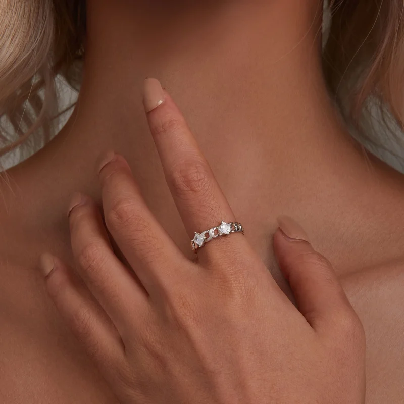 (afbeelding voor) Pandora-stijl Ketting Open Ring - SCR977-E - Bekijken 4