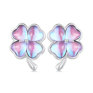 (afbeelding voor) Pandora Stijl Klaver Vier Stud Oorbellen - BSE914
