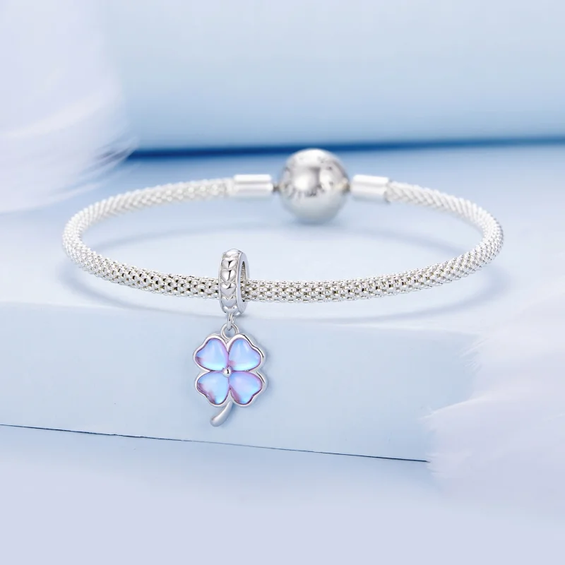 (afbeelding voor) Pandora-stijl Klavertje Vier Hangertje - BSC899 - Bekijken 3