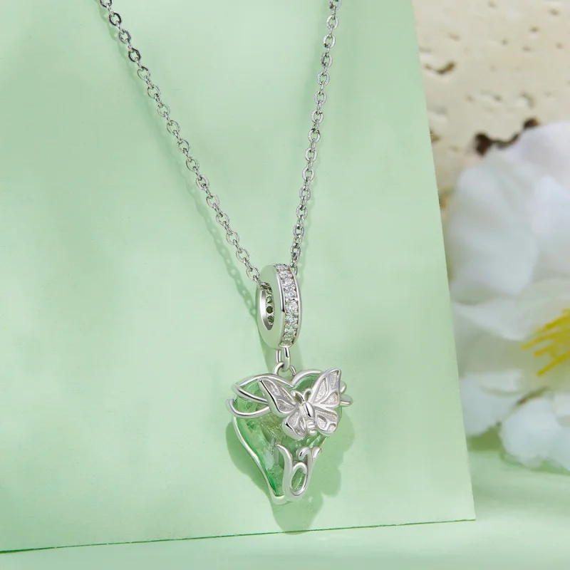 (afbeelding voor) Pandora-stijl Kleine Vliegende Vlinder Hanger - BSC897 - Bekijken 2