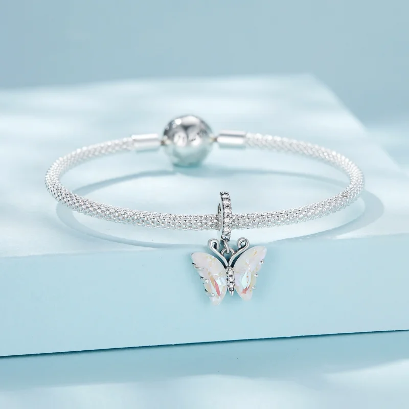 (afbeelding voor) Pandora stijl Kleurrijke Aurora Vlinder Hanger - SCC2305-CF - Bekijken 3