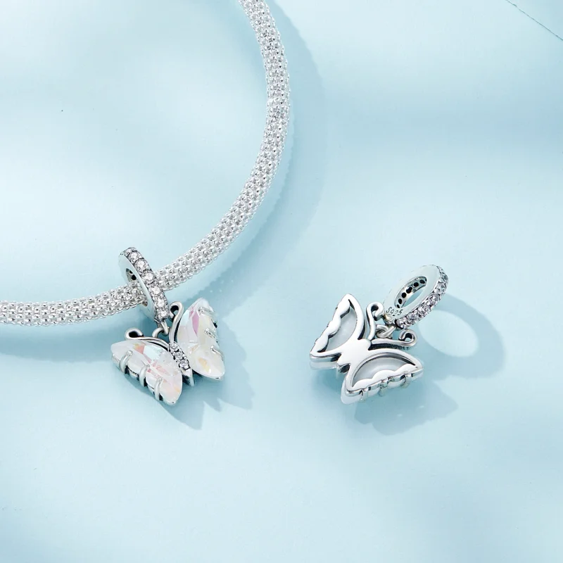 (afbeelding voor) Pandora stijl Kleurrijke Aurora Vlinder Hanger - SCC2305-CF - Bekijken 4