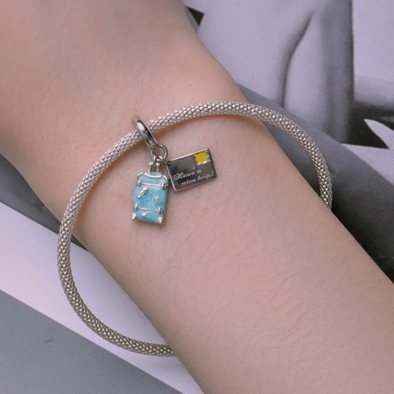 (afbeelding voor) Pandora Stijl Koffer Bedel - SCC2480 - Bekijken 5