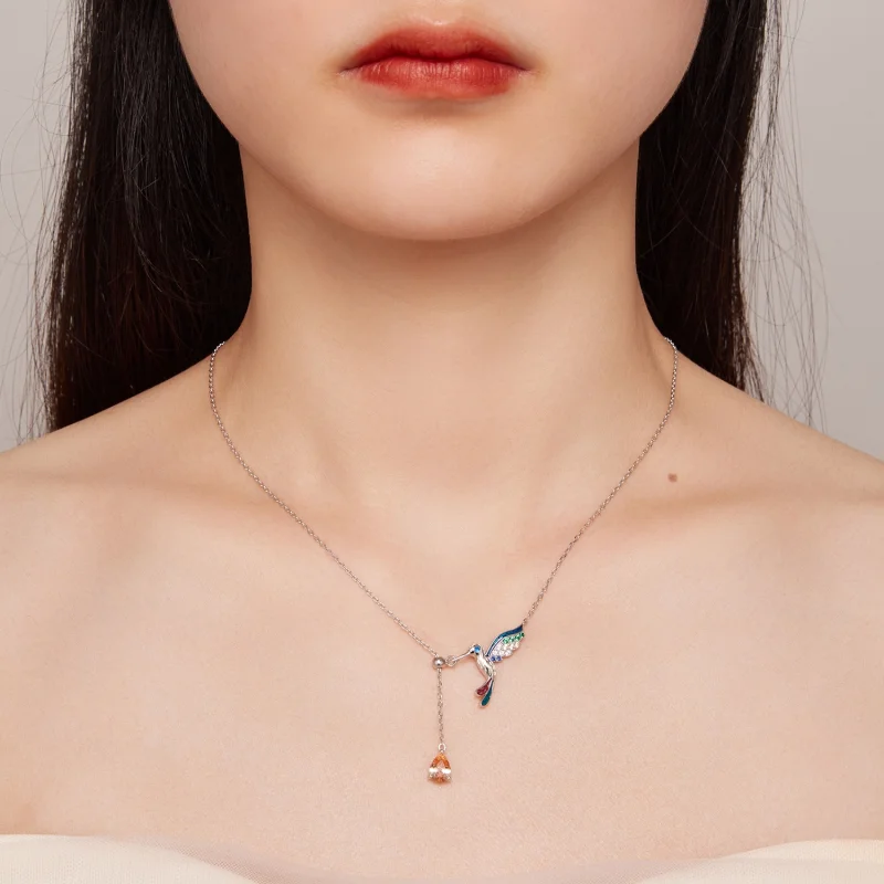 (afbeelding voor) Pandora Stijl Kolibrie Ketting - BSN305 - Bekijken 6