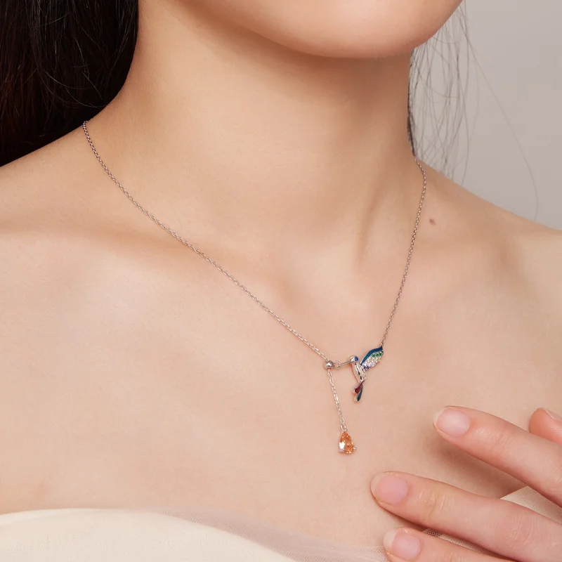(afbeelding voor) Pandora Stijl Kolibrie Ketting - BSN305 - Bekijken 8