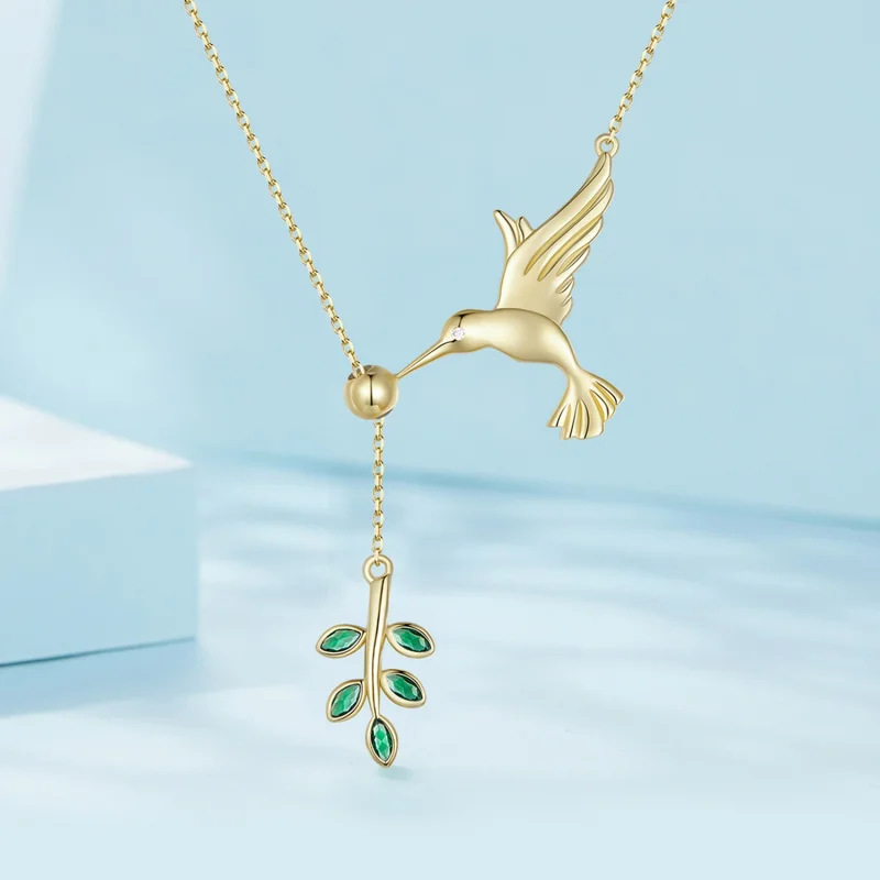 (afbeelding voor) Pandora-stijl Kolibrie's Groeten-925 Zilveren Ketting - SCN217-B - Bekijken 2