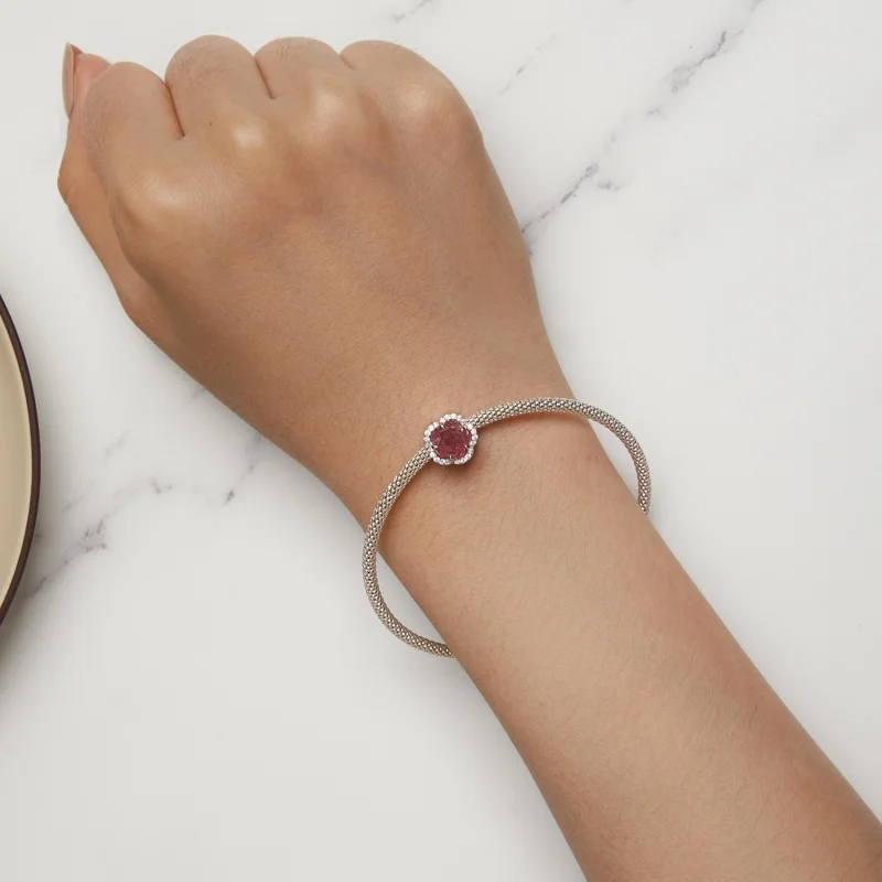 (afbeelding voor) Pandora-stijl Kristallen Roos Bedel - BSC904 - Bekijken 3