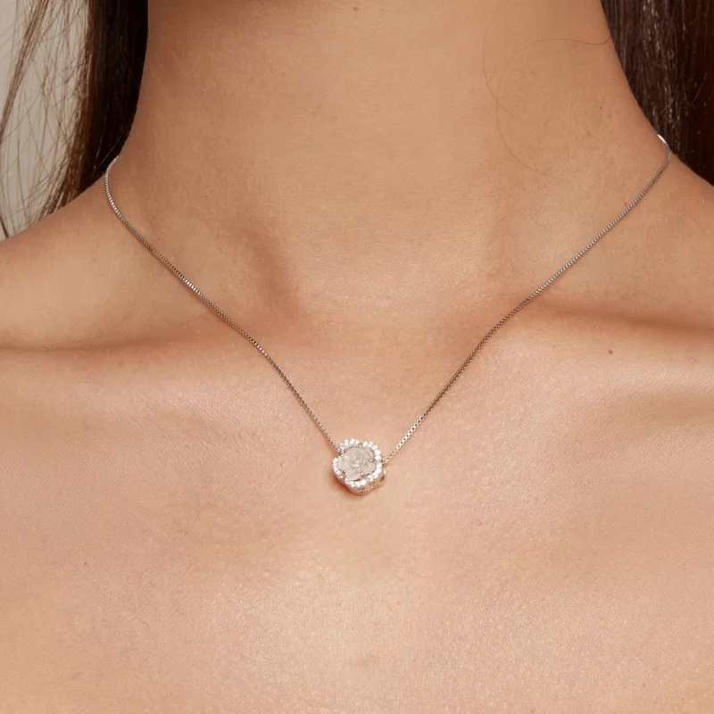 (afbeelding voor) Pandora-stijl Kristallen Roos Bedel - BSC904 - Bekijken 12