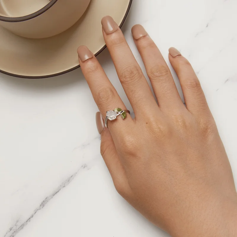 (afbeelding voor) Pandora-stijl Kristallen Roze Open Ring - BSR472-PKE - Bekijken 10