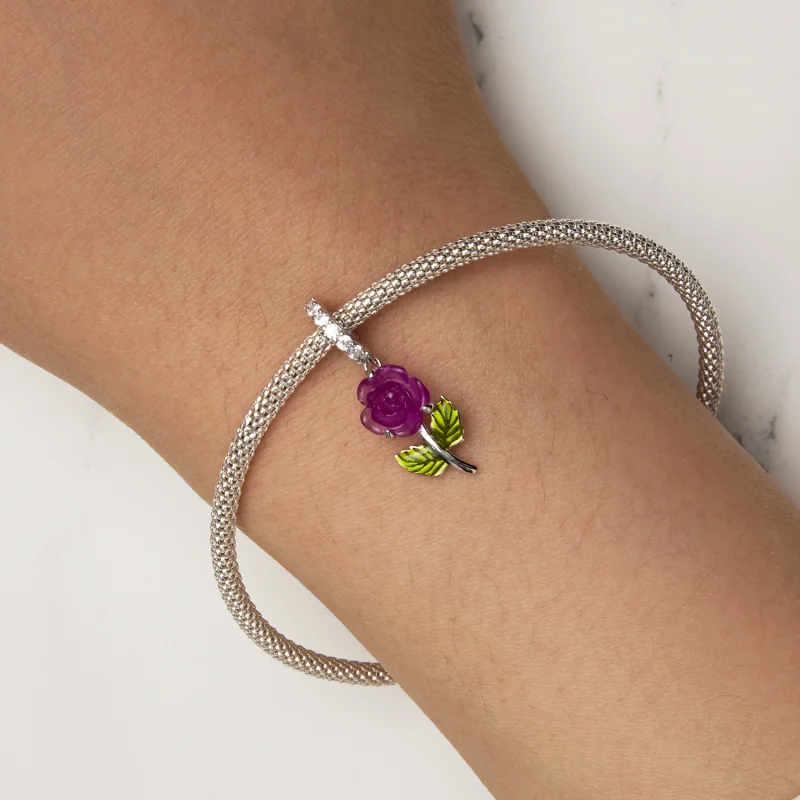 (afbeelding voor) Pandora-stijl Kristallen Rozenhanger - BSC824-VT - Bekijken 6