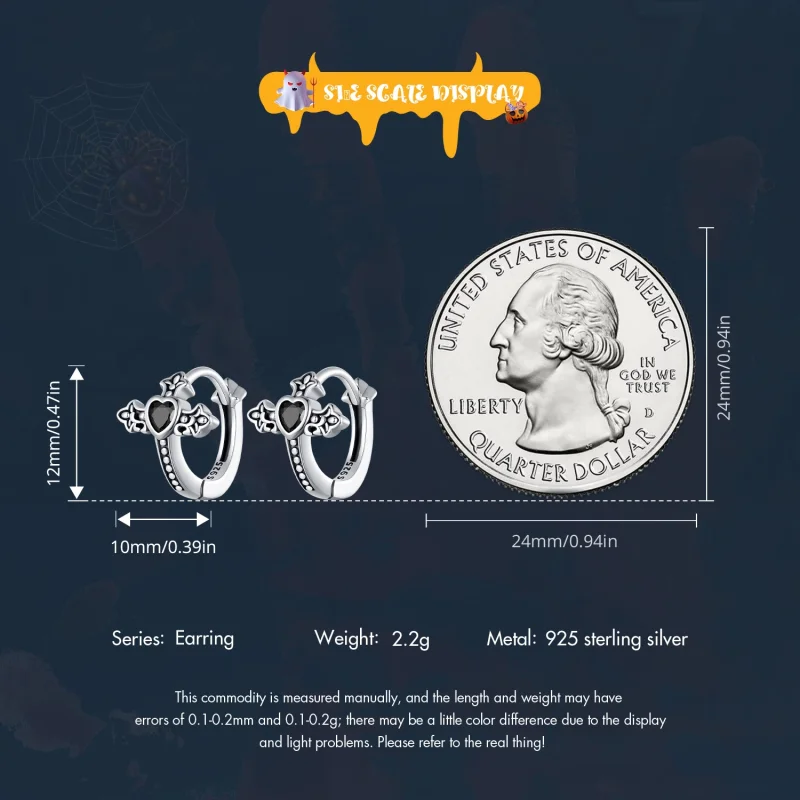 (afbeelding voor) Pandora stijl Kruis Hoepel Oorbellen - SCE1642 - Bekijken 6