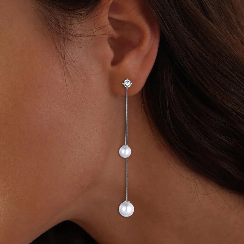 (afbeelding voor) Pandora-stijl kwast kralen hangende oorbellen - BSE890 - Bekijken 6