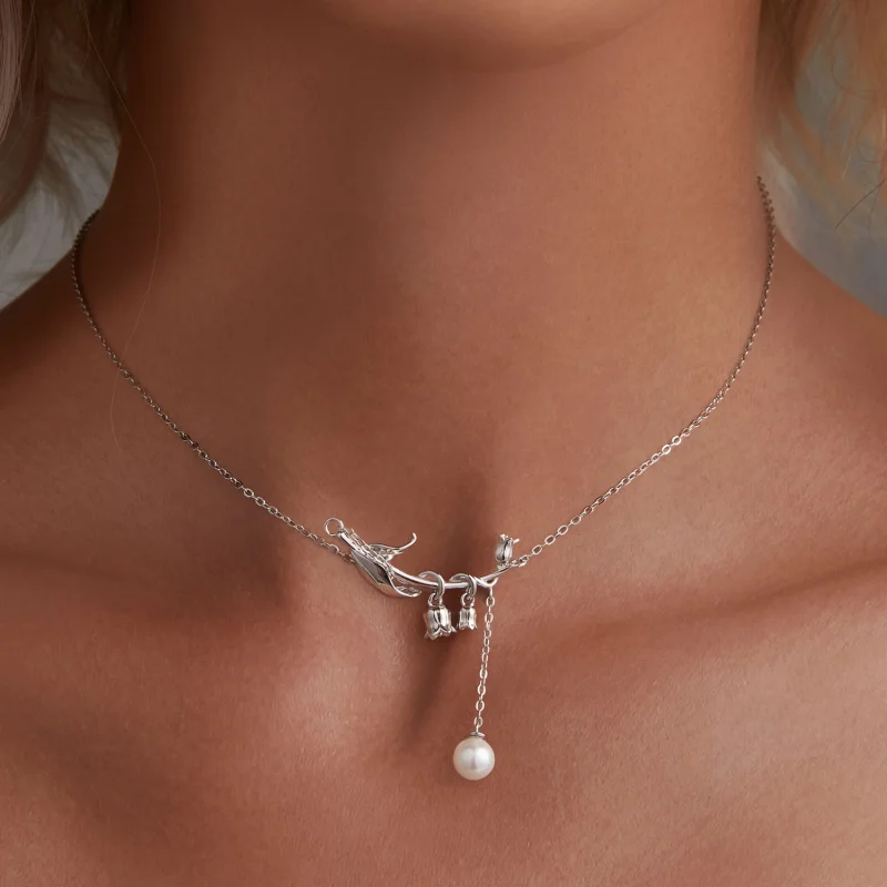 (afbeelding voor) Pandora Stijl Lelietje-van-dalen Ketting - BSN357 - Bekijken 5