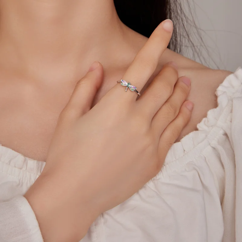 (afbeelding voor) Pandora-stijl Libelle Ring - BSR384 - Bekijken 4