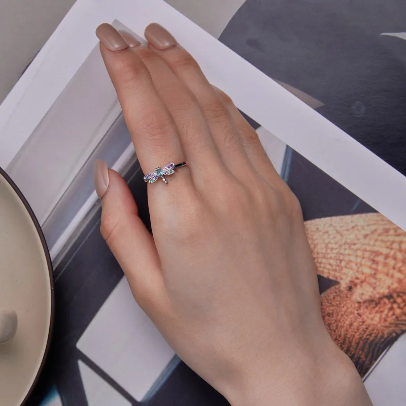 (afbeelding voor) Pandora-stijl Libelle Ring - BSR384 - Bekijken 6