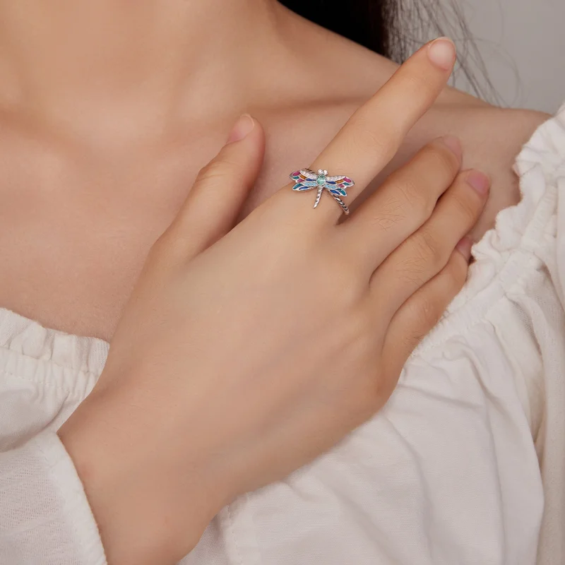 (afbeelding voor) Pandora-stijl Libelle-ring - BSR385 - Bekijken 4