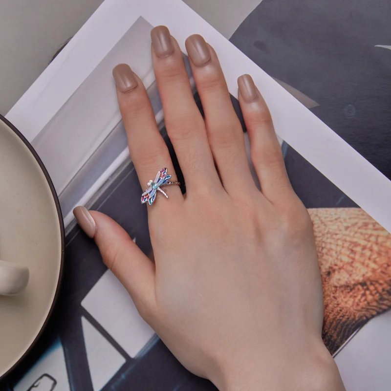 (afbeelding voor) Pandora-stijl Libelle-ring - BSR385 - Bekijken 5