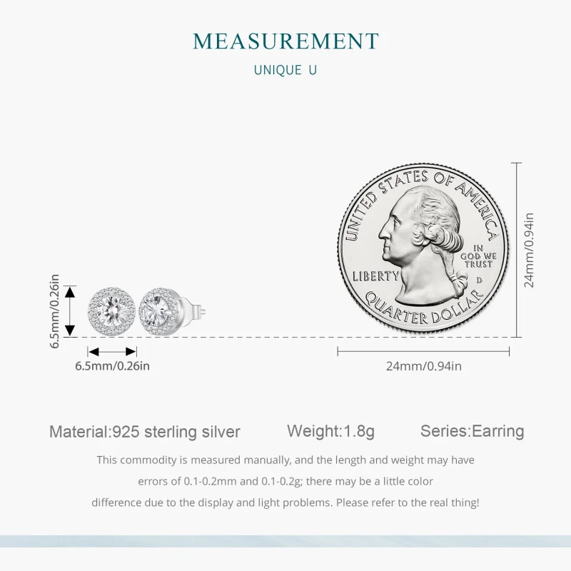 (afbeelding voor) Pandora Stijl Licht Luxe Stud Oorbellen - BSE893 - Bekijken 8