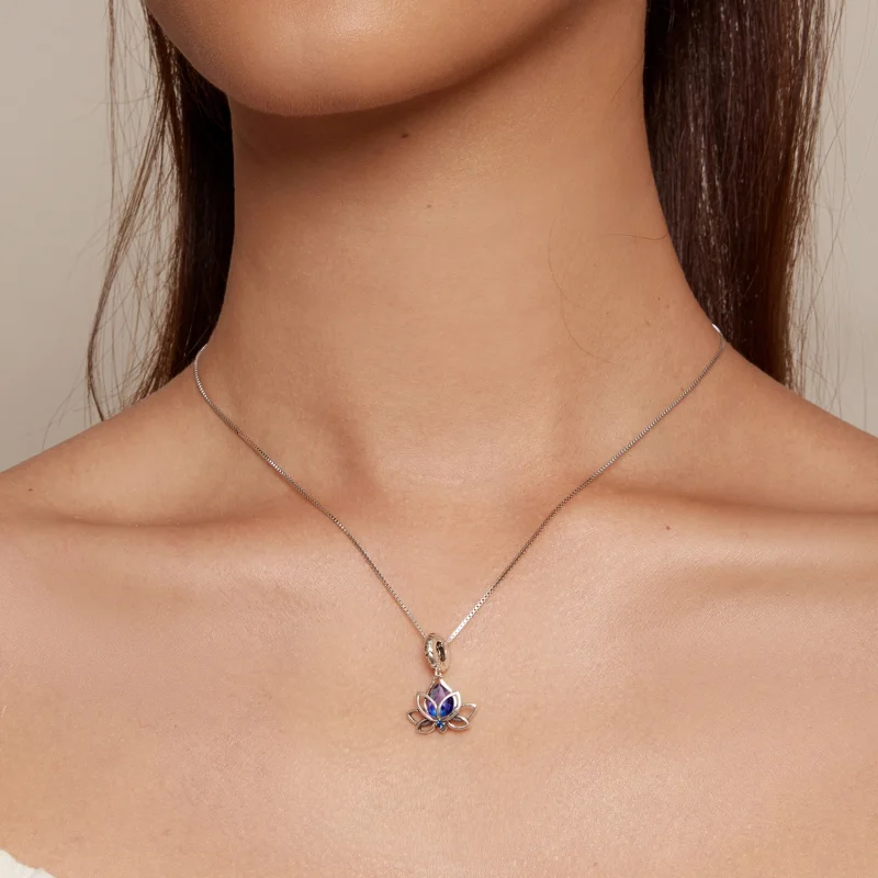 (afbeelding voor) Pandora-stijl Lotus Hanger - SCC2562 - Bekijken 5