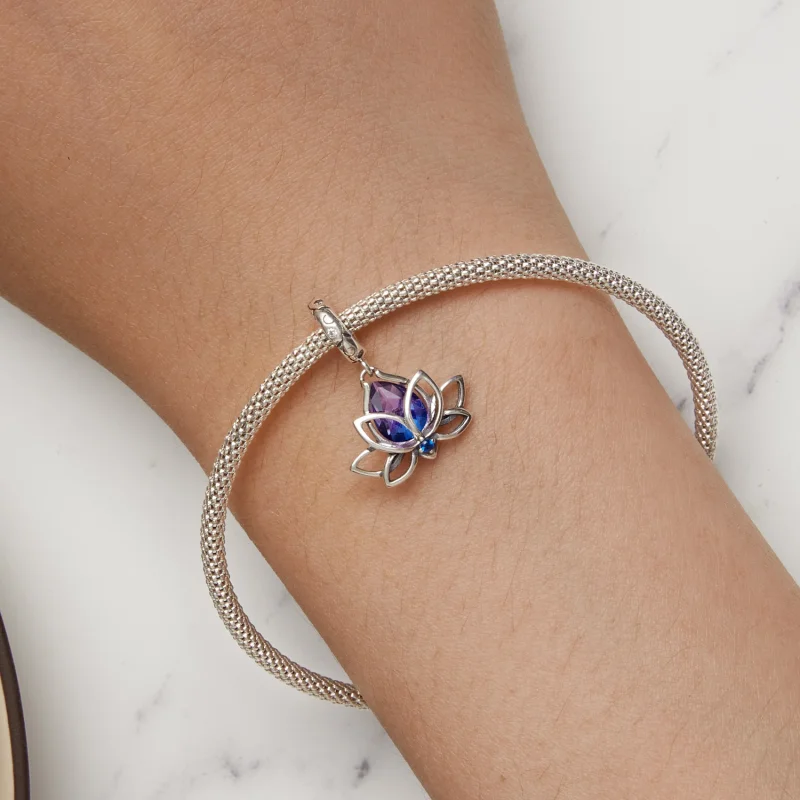 (afbeelding voor) Pandora-stijl Lotus Hanger - SCC2562 - Bekijken 7