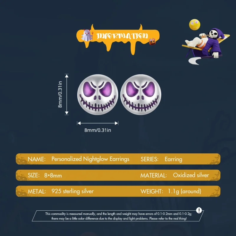 (afbeelding voor) Pandora-stijl Lumineuze Gepersonaliseerde Studs Oorbellen - SCE1639 - Bekijken 6