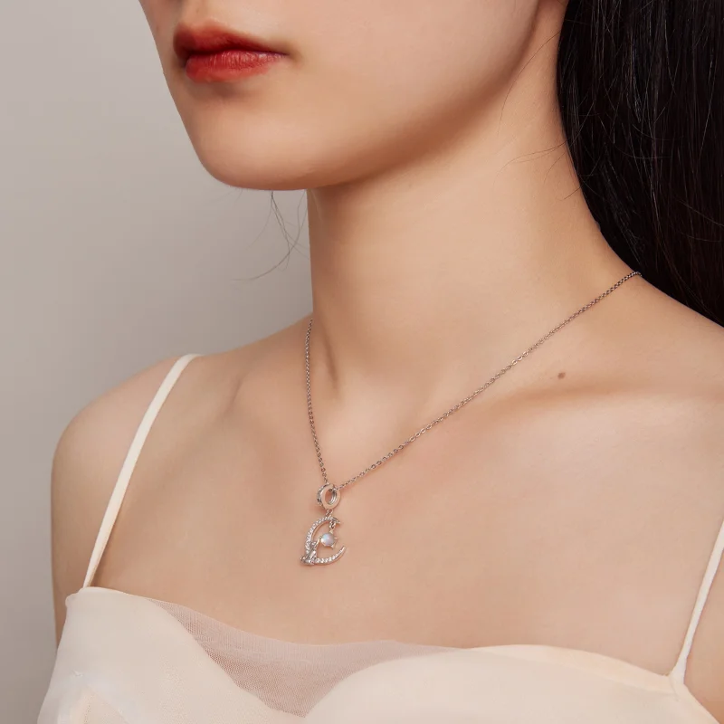 (afbeelding voor) Pandora-stijl Maan Kat Hangertje - BSC810 - Bekijken 5