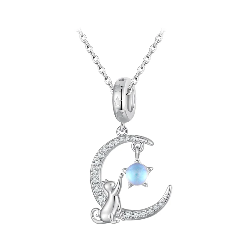 (afbeelding voor) Pandora-stijl Maan Kat Hangertje - BSC810 - Bekijken 10